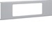 Afdekplaat installatiecomponenten wandgoot Tehalit Hager FB, afdekplaat 3-voudig voor goot 110 mm breed, grijs L91137030